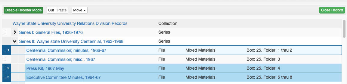 Reorder Components - Select Multiple