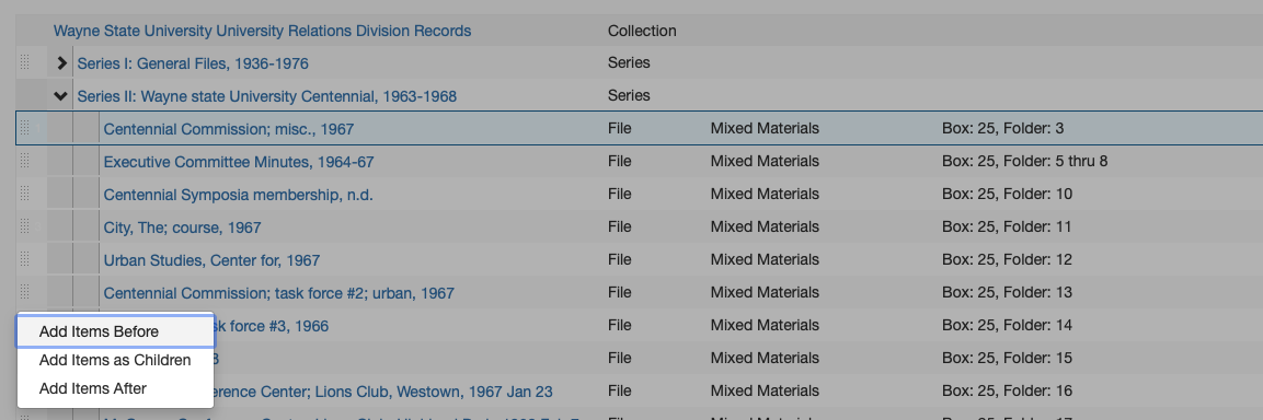 Reorder Component - Add Items