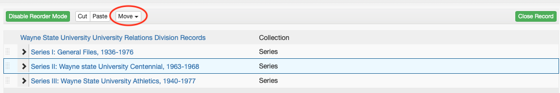 Reorder Components - Move